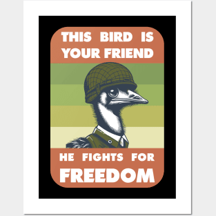 Great Emu War - This Bird Fights for Freedom! Posters and Art